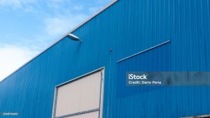 Blue warehosue detail